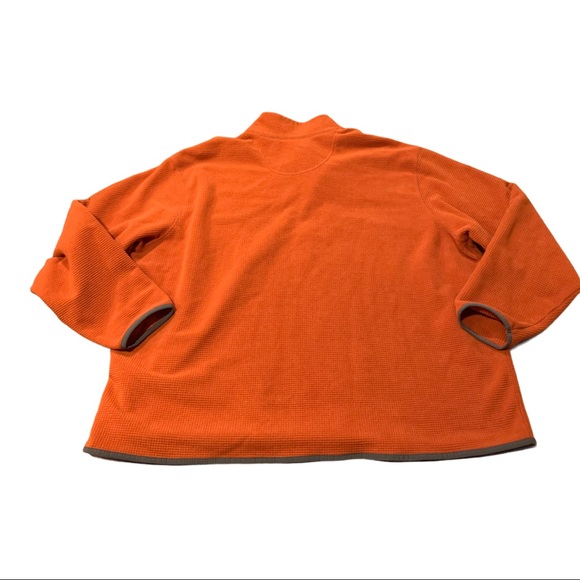 Eddie Bauer Men’s Quarter Zip Pullover Orange 3XL